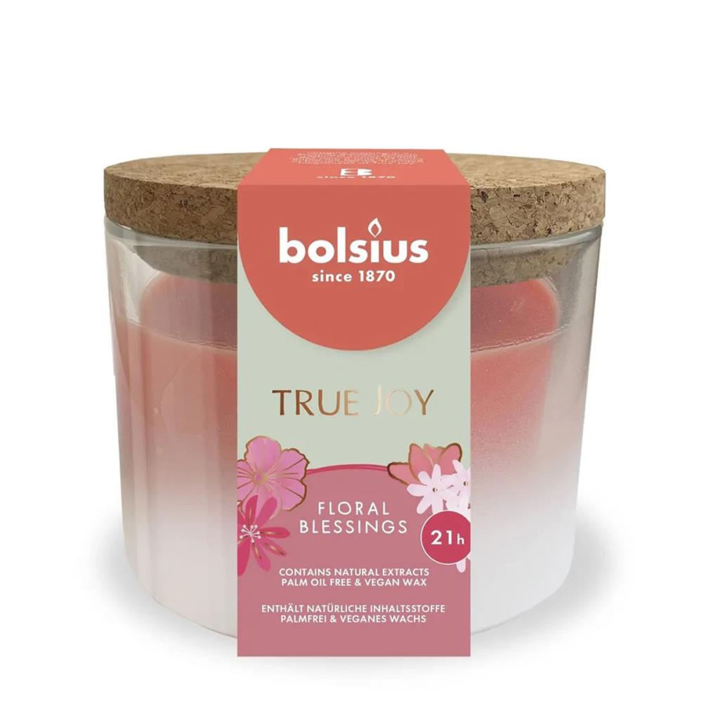 Bolsius Floral Blessings True Joy Glass Jar Candle £10.79